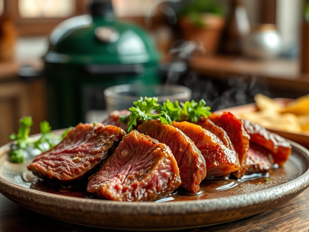 big green egg roast beef recipes