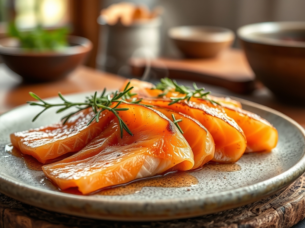 thin sliced salmon recipes